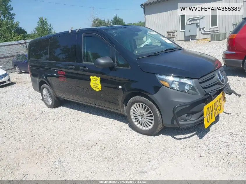 2023 Mercedes-Benz Metris VIN: W1WV0FEY4P4365389 Lot: 42800055