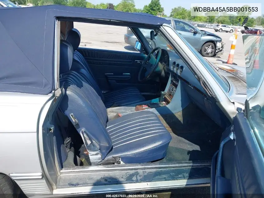 1981 Mercedes-Benz 380 Sl VIN: WDBBA45A5BB001553 Lot: 42537023