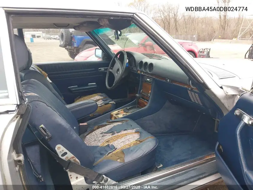 1983 Mercedes-Benz 380 Sl VIN: WDBBA45A0DB024774 Lot: 41882815