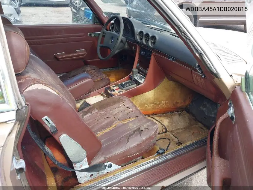 1983 Mercedes-Benz 380 Sl VIN: WDBBA45A1DB020815 Lot: 42548157