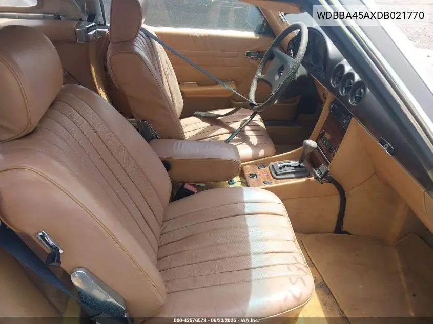 1983 Mercedes-Benz 380 Sl VIN: WDBBA45AXDB021770 Lot: 42576578