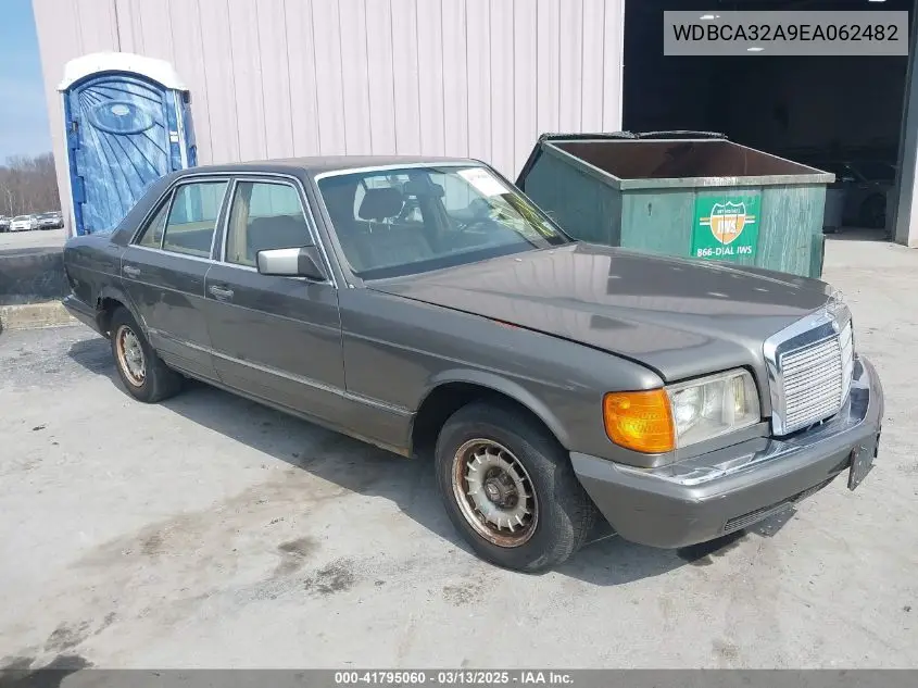 1984 Mercedes-Benz 380 Se VIN: WDBCA32A9EA062482 Lot: 41795060