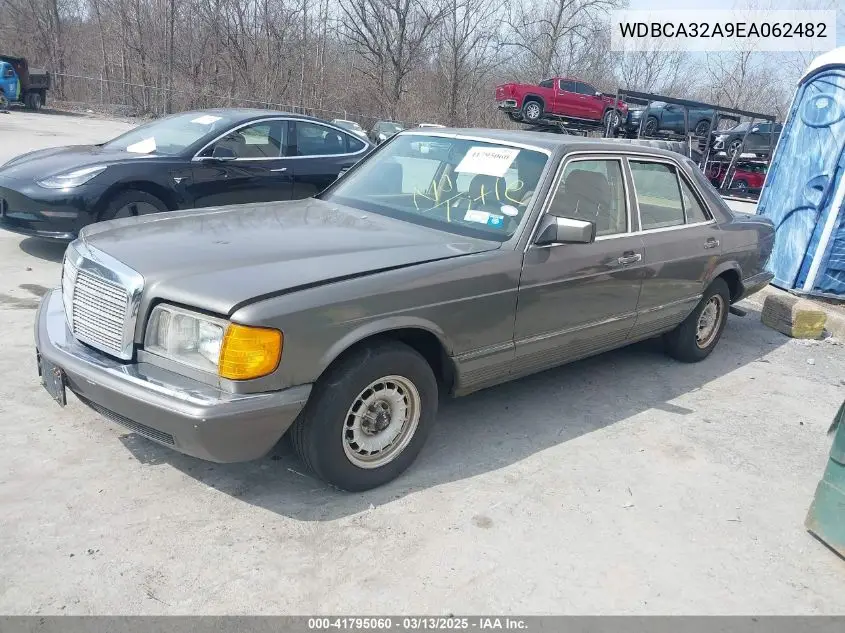 1984 Mercedes-Benz 380 Se VIN: WDBCA32A9EA062482 Lot: 41795060