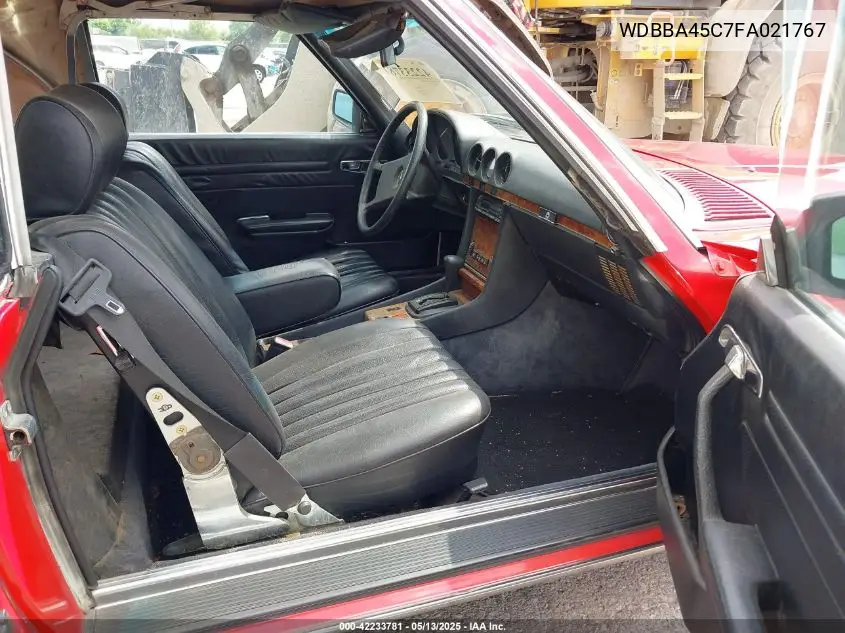 1985 Mercedes-Benz 380 Sl VIN: WDBBA45C7FA021767 Lot: 42233781