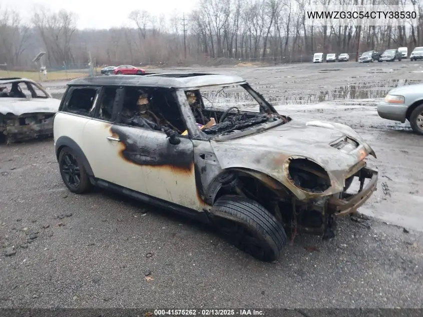2012 Mini Cooper S Clubman VIN: WMWZG3C54CTY38530 Lot: 41575262