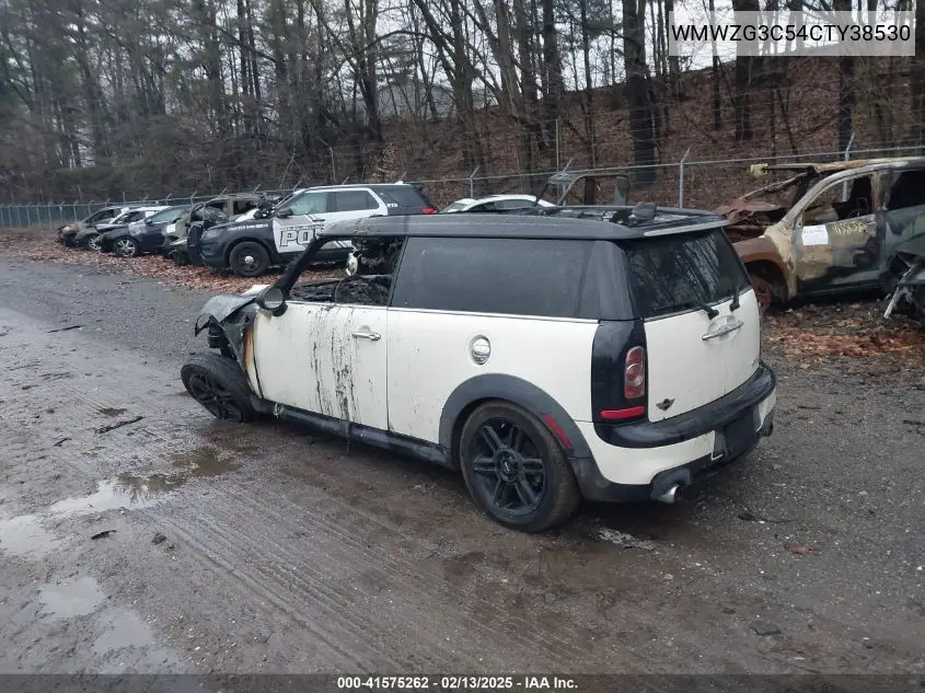 2012 Mini Cooper S Clubman VIN: WMWZG3C54CTY38530 Lot: 41575262