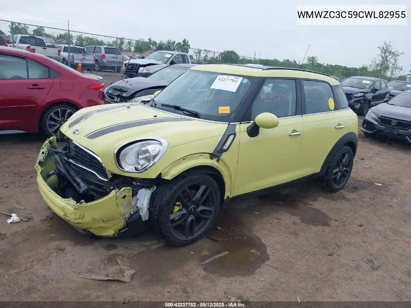 2012 Mini Cooper S Countryman VIN: WMWZC3C59CWL82955 Lot: 42237702