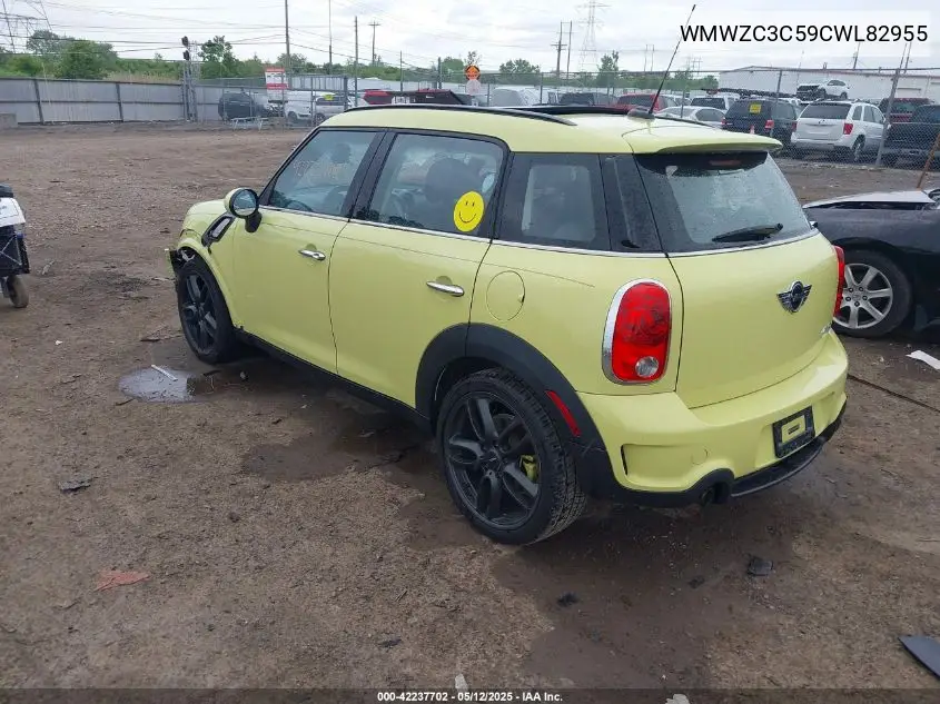 2012 Mini Cooper S Countryman VIN: WMWZC3C59CWL82955 Lot: 42237702