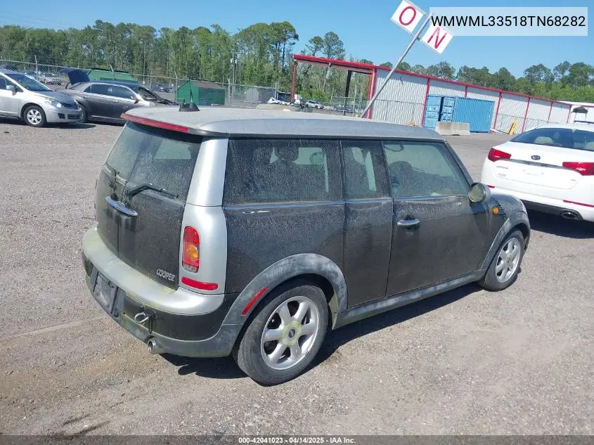 2008 Mini Cooper Clubman VIN: WMWML33518TN68282 Lot: 42041023
