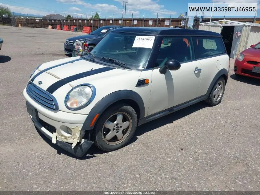 2008 Mini Cooper Clubman VIN: WMWML33598TJ46955 Lot: 42291987