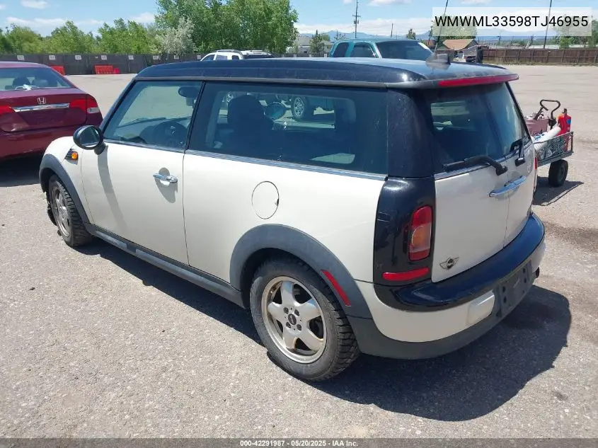 2008 Mini Cooper Clubman VIN: WMWML33598TJ46955 Lot: 42291987
