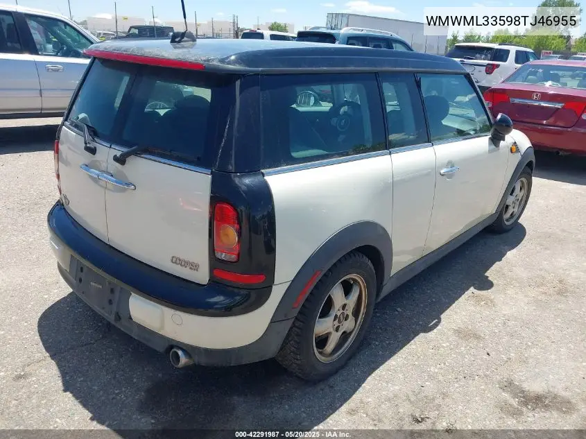 2008 Mini Cooper Clubman VIN: WMWML33598TJ46955 Lot: 42291987