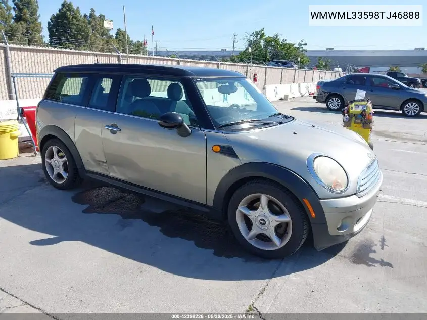 2008 Mini Cooper Clubman VIN: WMWML33598TJ46888 Lot: 42398226