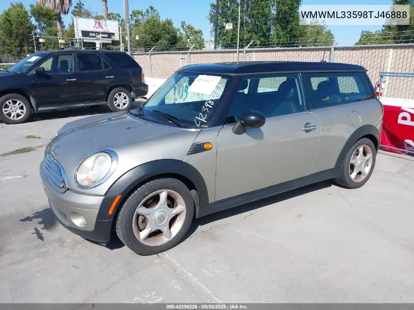 2008 Mini Cooper Clubman VIN: WMWML33598TJ46888 Lot: 42398226