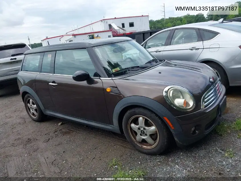 2008 Mini Cooper Clubman VIN: WMWML33518TP97187 Lot: 42658801
