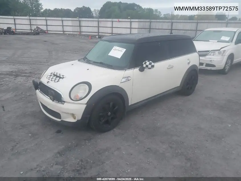 2009 Mini Cooper S Clubman VIN: WMWMM33589TP72575 Lot: 42070599