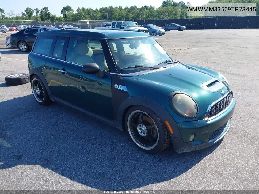 2009 Mini Cooper S Clubman VIN: WMWMM33509TP73445 Lot: 42467590