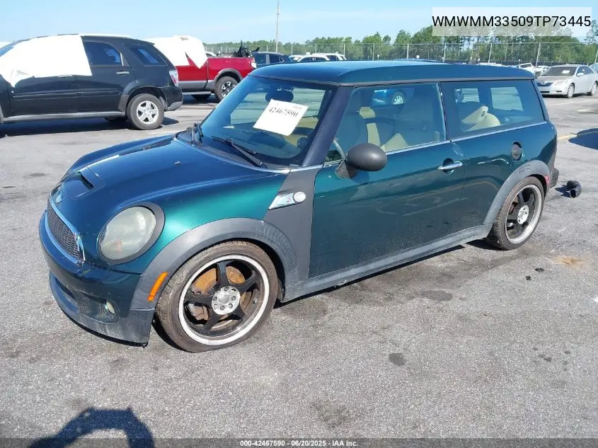 2009 Mini Cooper S Clubman VIN: WMWMM33509TP73445 Lot: 42467590