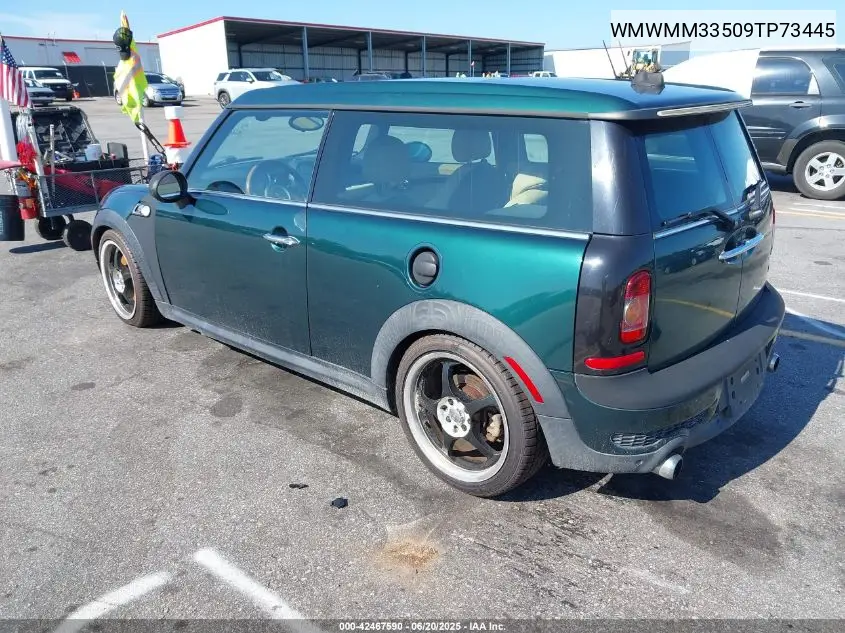 2009 Mini Cooper S Clubman VIN: WMWMM33509TP73445 Lot: 42467590
