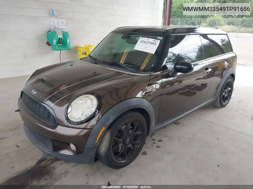 2009 Mini Cooper S Clubman VIN: WMWMM33549TP91656 Lot: 42625405