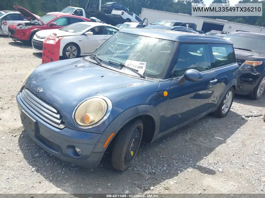 2009 Mini Cooper Clubman VIN: WMWML33549TX36210 Lot: 42711489