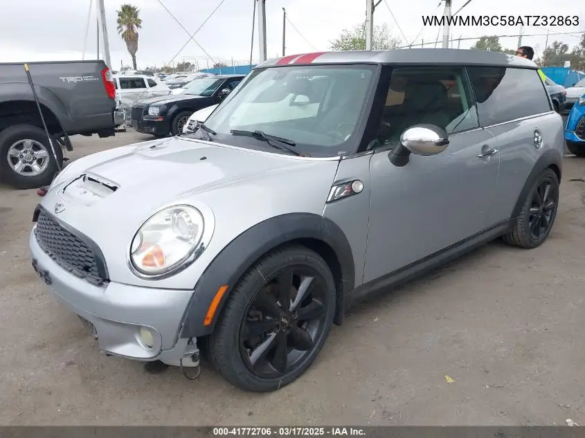 2010 Mini Cooper S Clubman VIN: WMWMM3C58ATZ32863 Lot: 41772706