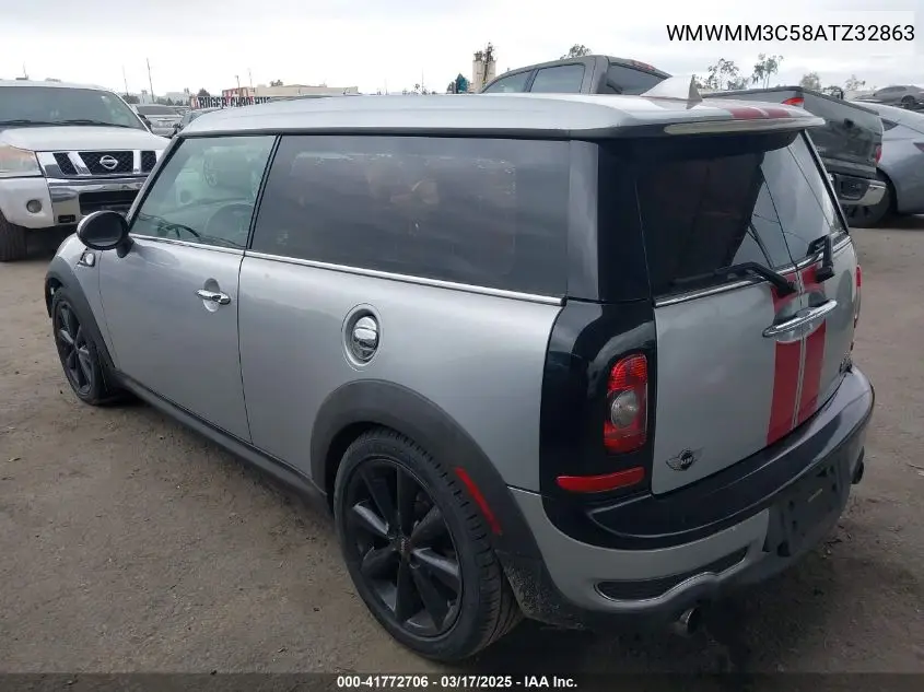 2010 Mini Cooper S Clubman VIN: WMWMM3C58ATZ32863 Lot: 41772706