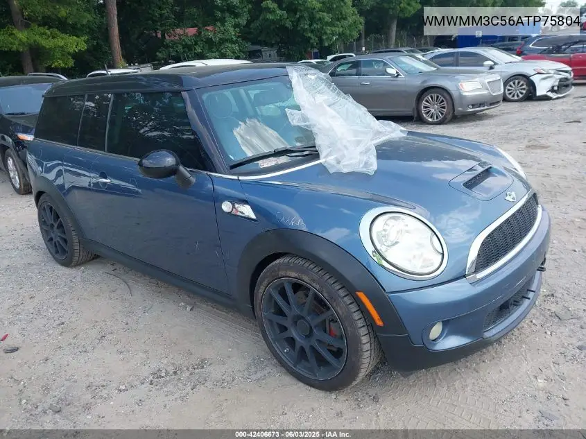 2010 Mini Cooper S Clubman VIN: WMWMM3C56ATP75804 Lot: 42406673