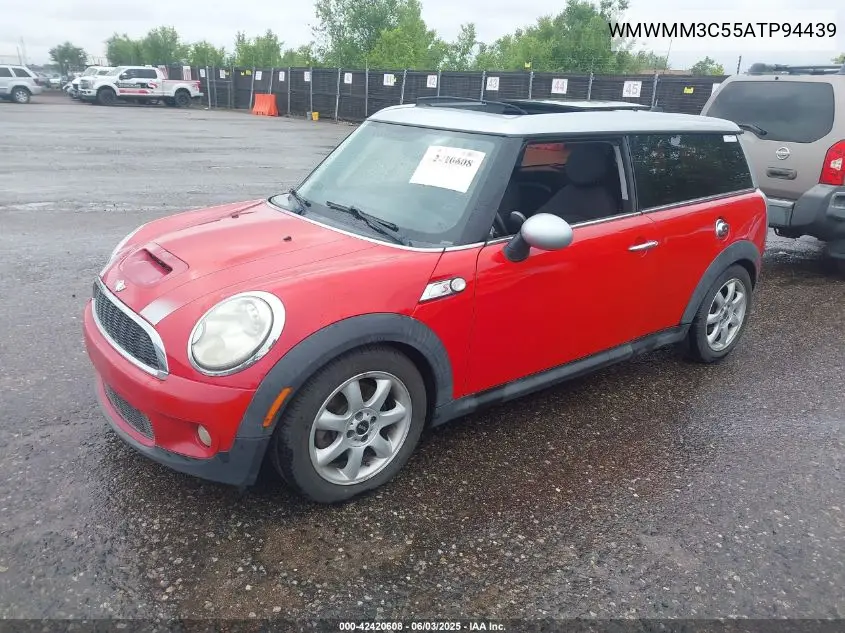 2010 Mini Cooper S Clubman VIN: WMWMM3C55ATP94439 Lot: 42420608