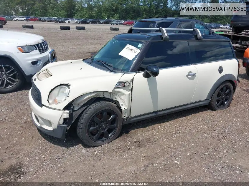 2010 Mini Cooper S Clubman VIN: WMWMM3C59ATP76350 Lot: 42548333