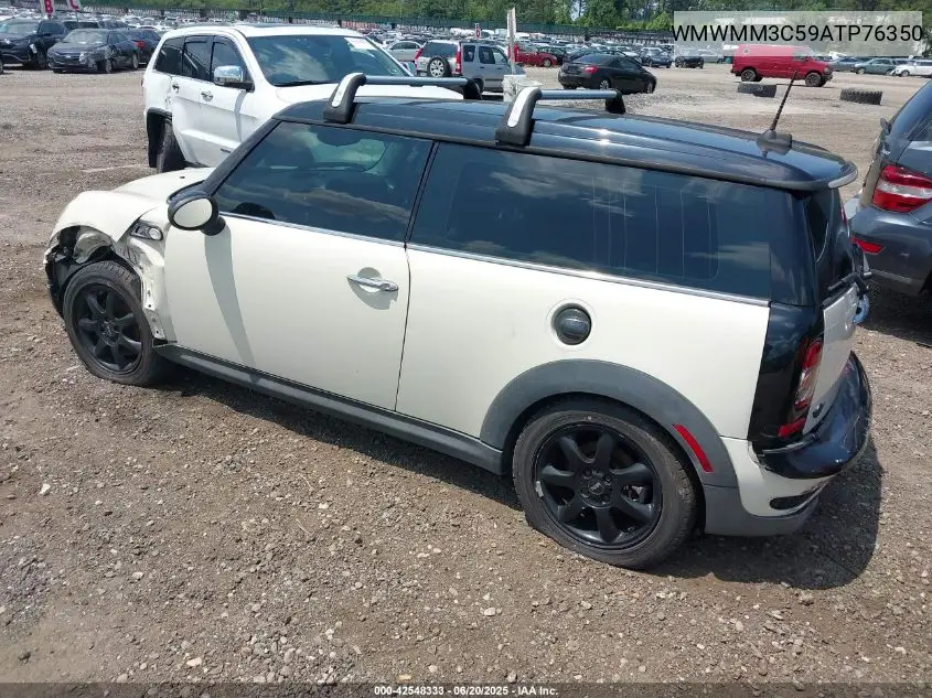 2010 Mini Cooper S Clubman VIN: WMWMM3C59ATP76350 Lot: 42548333