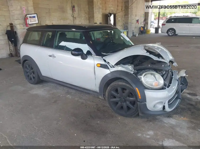 2011 Mini Cooper Clubman VIN: WMWZF3C55BTX82020 Lot: 42231067