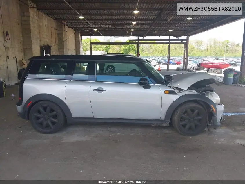 2011 Mini Cooper Clubman VIN: WMWZF3C55BTX82020 Lot: 42231067