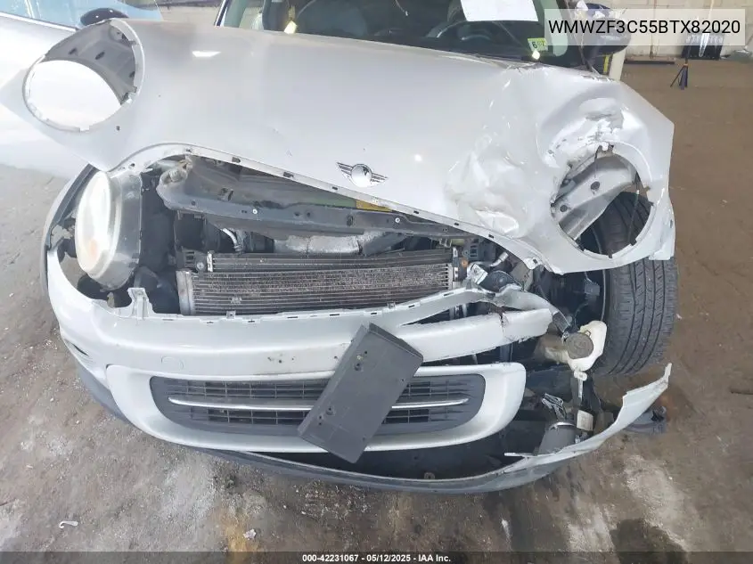 2011 Mini Cooper Clubman VIN: WMWZF3C55BTX82020 Lot: 42231067