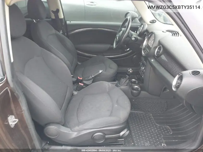 2011 Mini Cooper S Clubman VIN: WMWZG3C5XBTY35114 Lot: 42452584