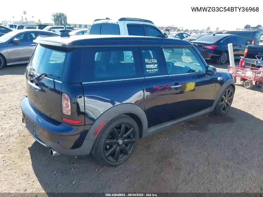 2011 Mini Cooper S Clubman VIN: WMWZG3C54BTY36968 Lot: 42640682