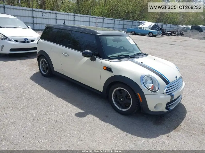2012 Mini Cooper Clubman VIN: WMWZF3C51CT268232 Lot: 42121720
