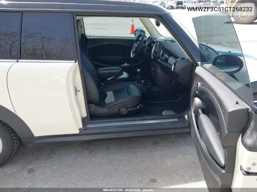 2012 Mini Cooper Clubman VIN: WMWZF3C51CT268232 Lot: 42121720