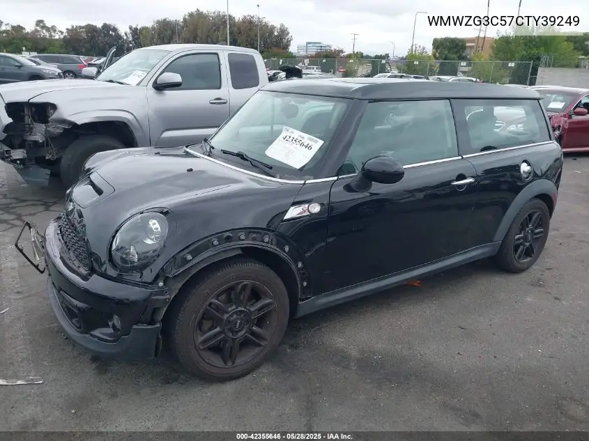 2012 Mini Cooper S Clubman VIN: WMWZG3C57CTY39249 Lot: 42355646