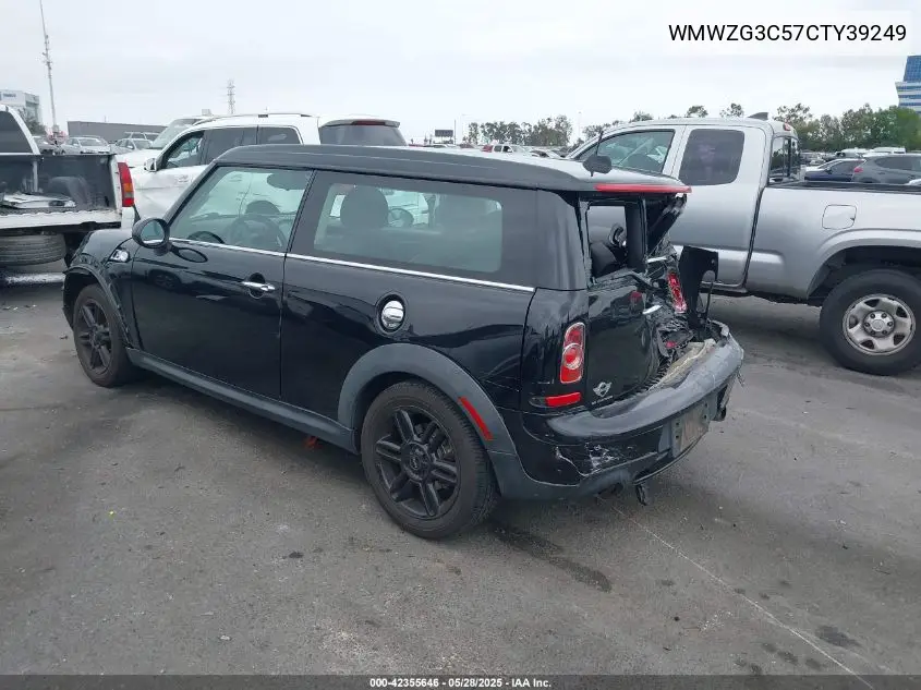 2012 Mini Cooper S Clubman VIN: WMWZG3C57CTY39249 Lot: 42355646