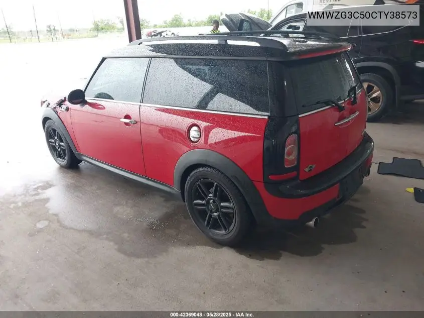 2012 Mini Cooper S Clubman VIN: WMWZG3C50CTY38573 Lot: 42369048