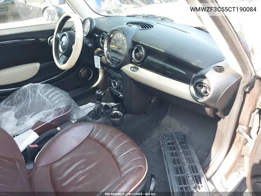 2012 Mini Cooper Clubman VIN: WMWZF3C55CT190084 Lot: 42440613