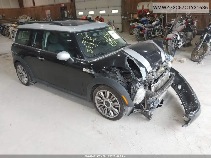 2012 Mini Cooper S Clubman VIN: WMWZG3C57CTY31636 Lot: 42471957