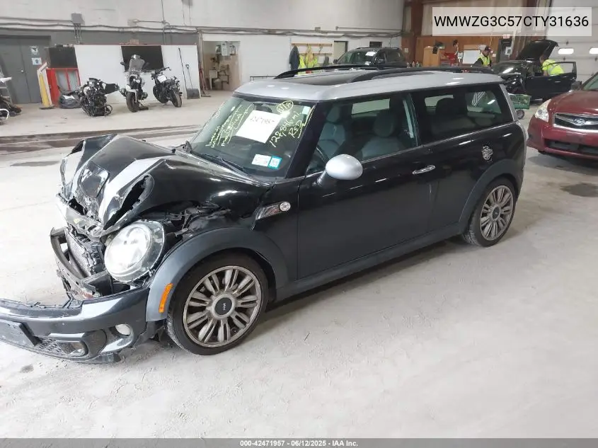 2012 Mini Cooper S Clubman VIN: WMWZG3C57CTY31636 Lot: 42471957