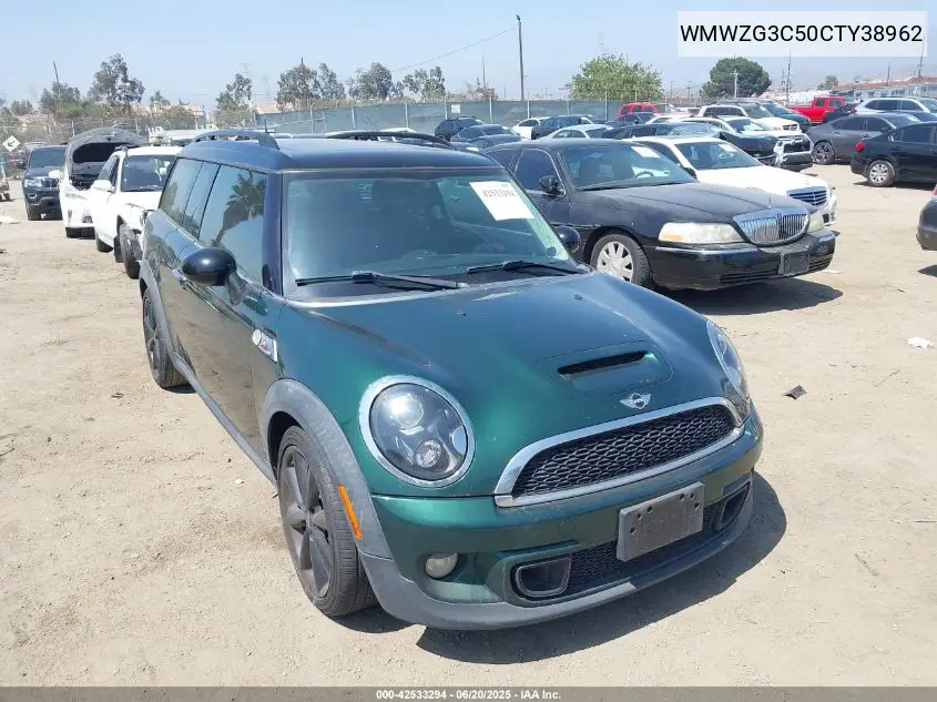 2012 Mini Cooper S Clubman VIN: WMWZG3C50CTY38962 Lot: 42533294