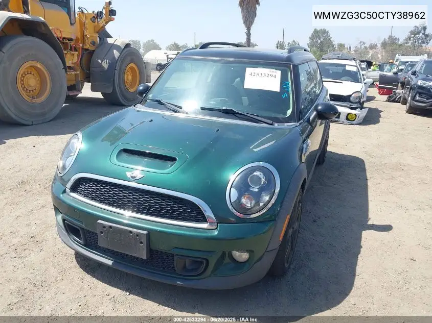 2012 Mini Cooper S Clubman VIN: WMWZG3C50CTY38962 Lot: 42533294