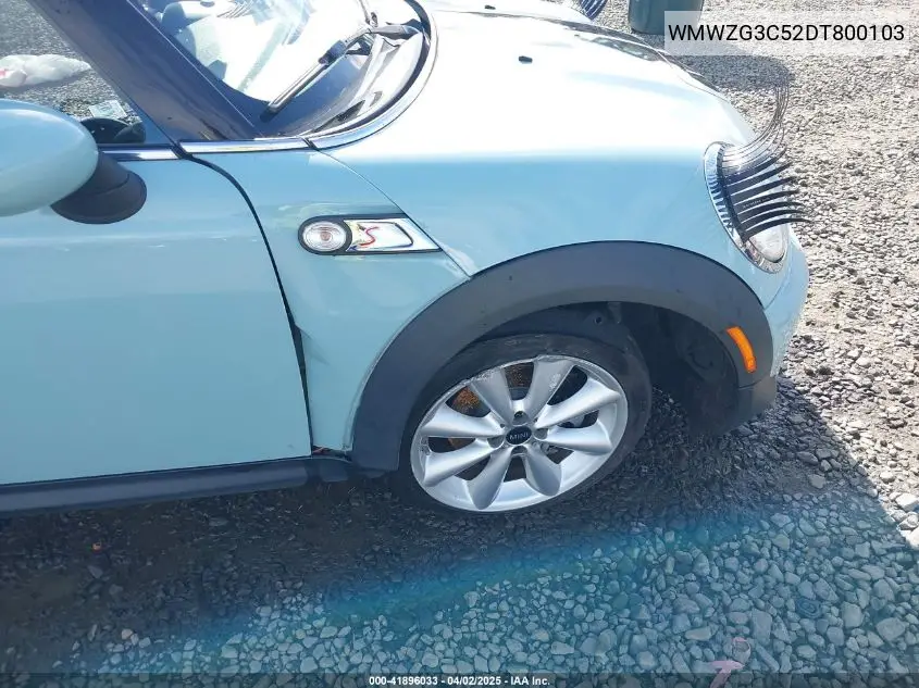 2013 Mini Clubman Cooper S VIN: WMWZG3C52DT800103 Lot: 41896033
