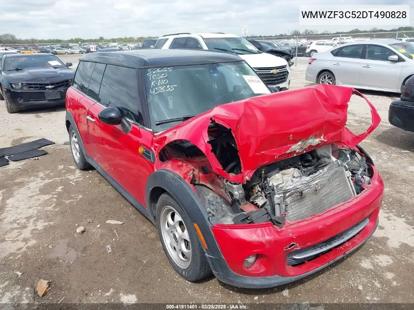 2013 Mini Clubman Cooper VIN: WMWZF3C52DT490828 Lot: 41911401