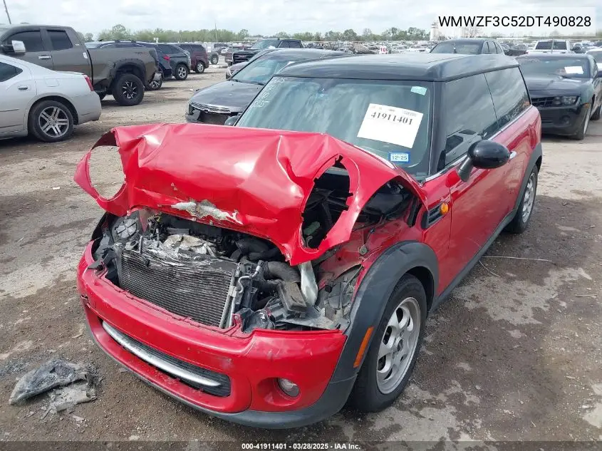 2013 Mini Clubman Cooper VIN: WMWZF3C52DT490828 Lot: 41911401