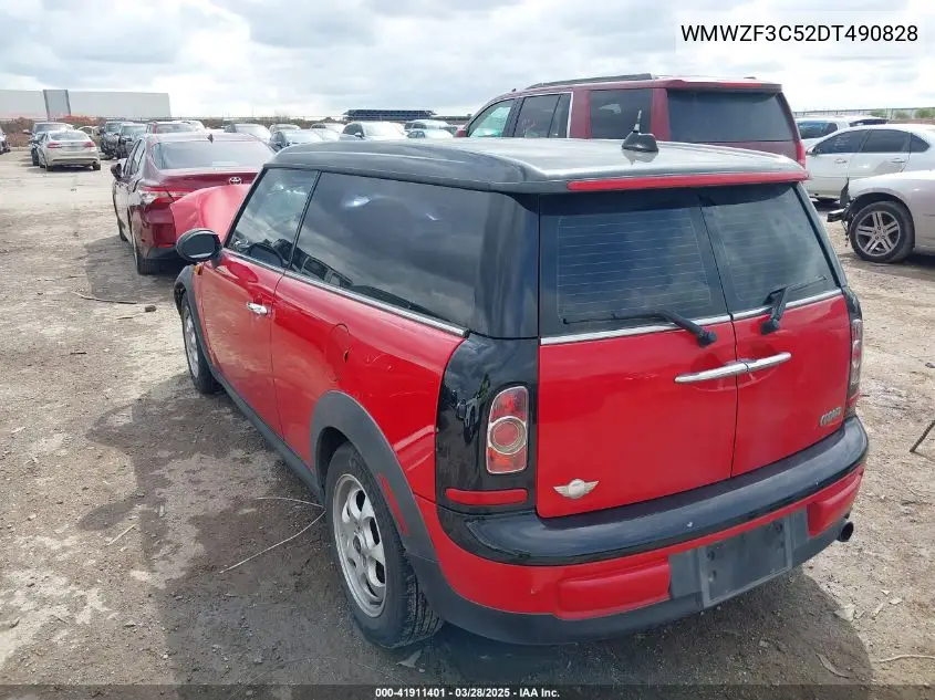 2013 Mini Clubman Cooper VIN: WMWZF3C52DT490828 Lot: 41911401